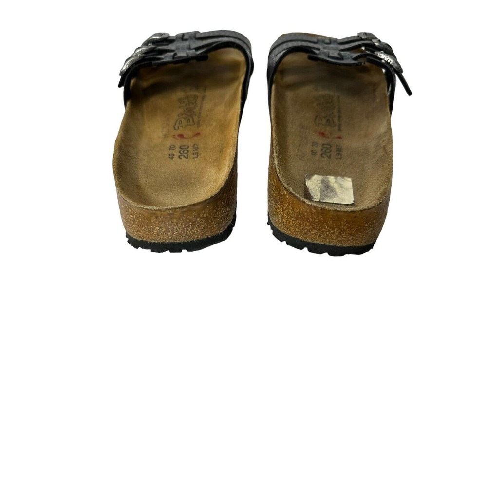 Birkenstock Blue Triple Strap Sandals with Textured Finish - Picture 4 of 8